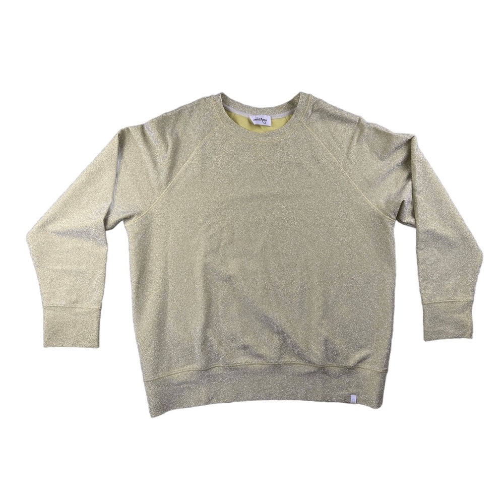 ottod'Ame Sweatshirt Sweatpants Set Women 6 Yellow Glitter Italy Party Cocktail